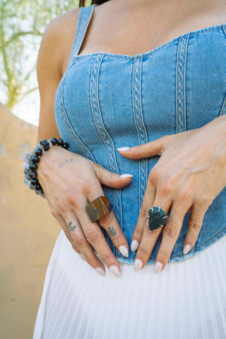 Harmony Green Agate Ring