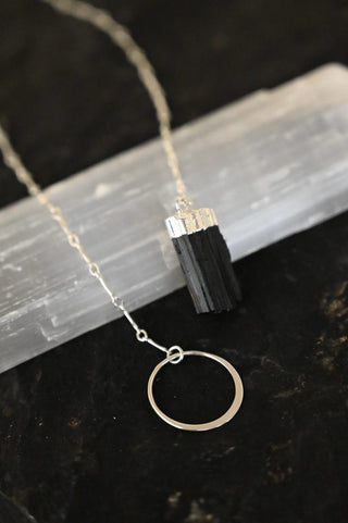 I Am Grounded Tourmaline Lariat Necklace