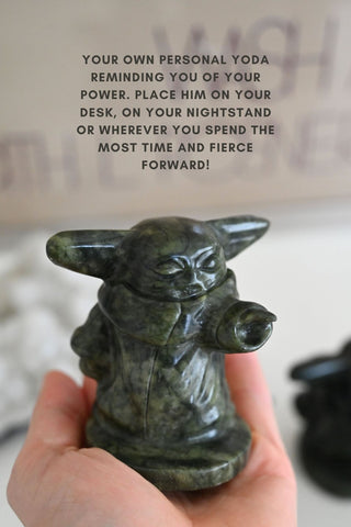The Force Is Within You Jade Gemstone Yoda