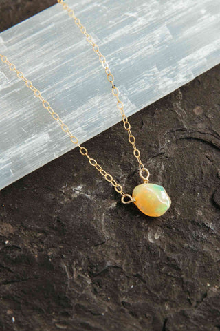 Spirit & Soul Opal Gold Necklace