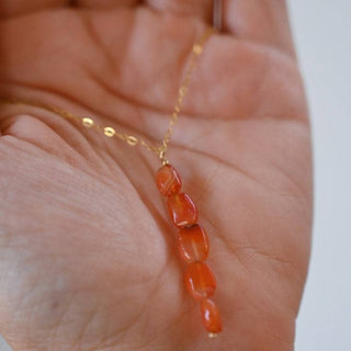 red carnelian gemstone necklace