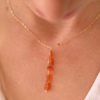 red carnelian gemstone necklace