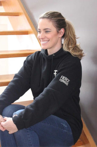 black fierce forward sweater