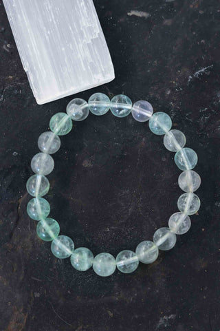 green fluorite gemstone bracelet