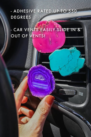 gemstone car vent clip