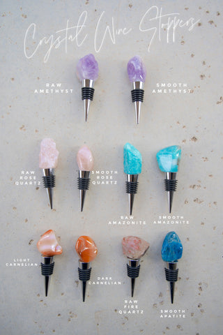 gemstone wine stoppers