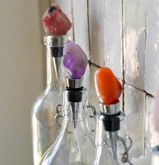 crystal wine stoppers