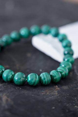 green malachite gemstone bracelet
