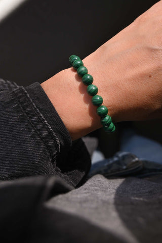 green malachite gemstone bracelet