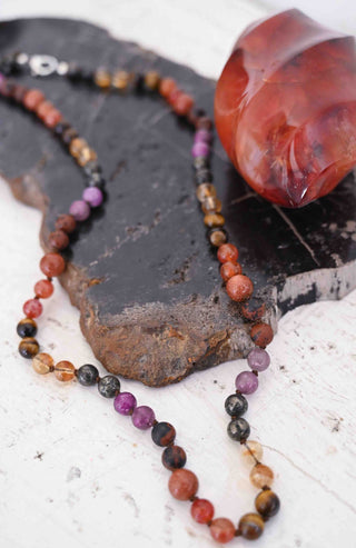 gemstone beaded necklace