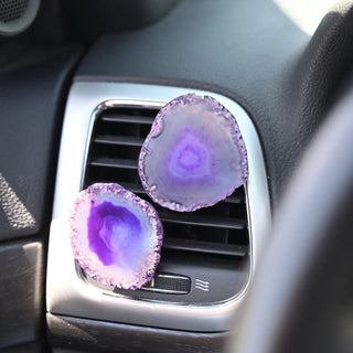purple gemstone car vent clip