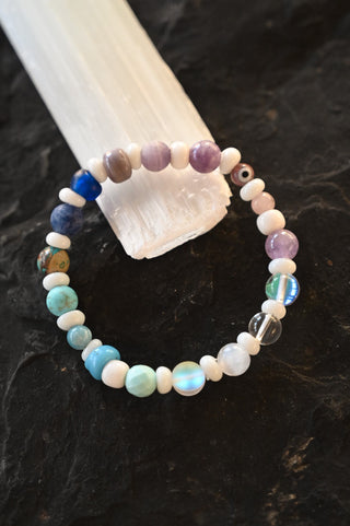 colored gemstone chakra bracelet