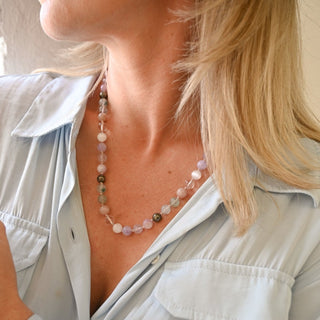 gemstone beaded necklace