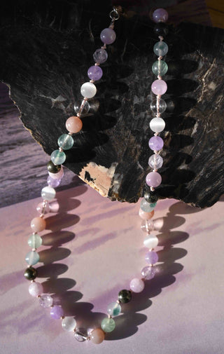 gemstone beaded necklace